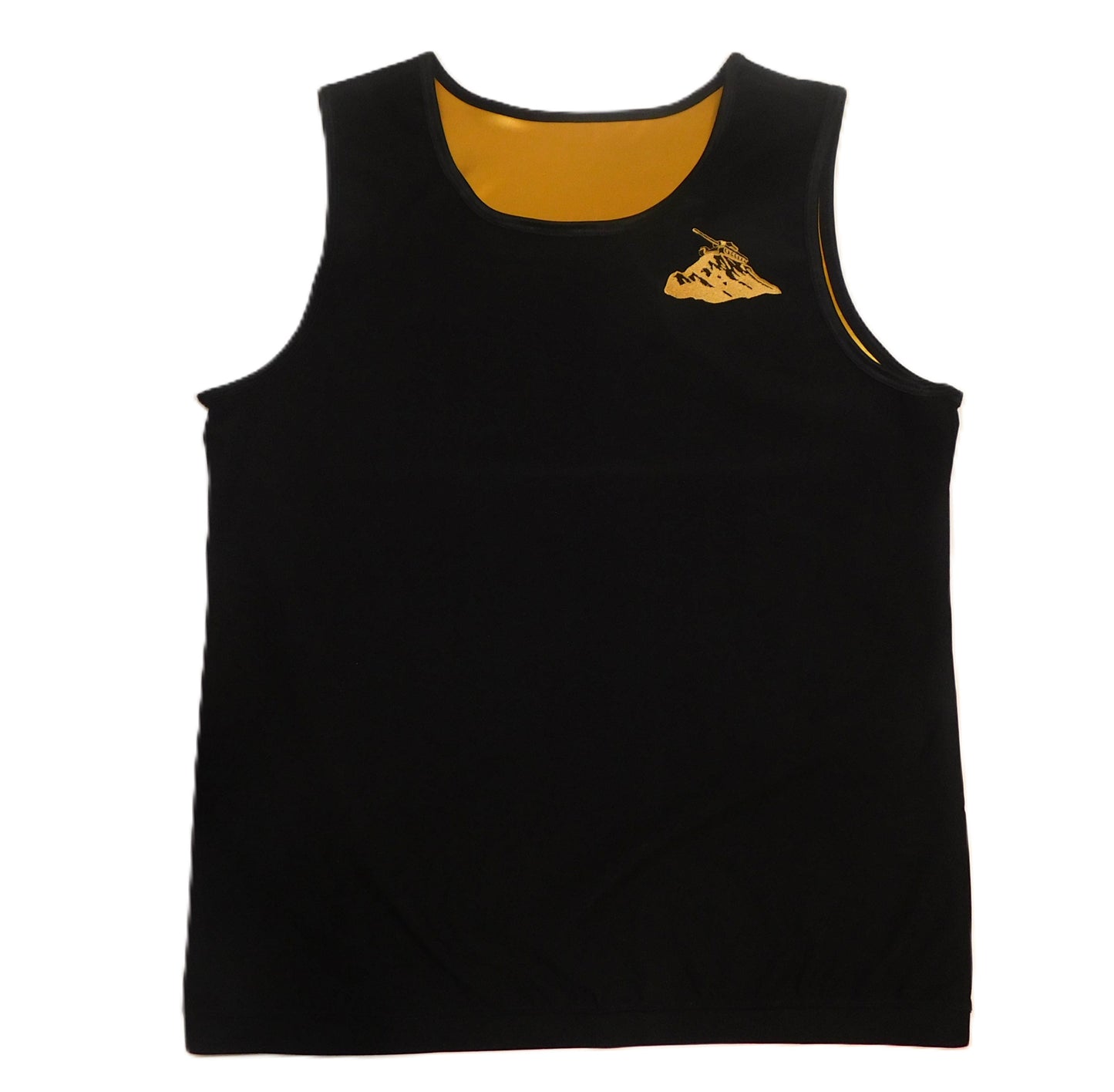 Men Tank Top Black and Gold