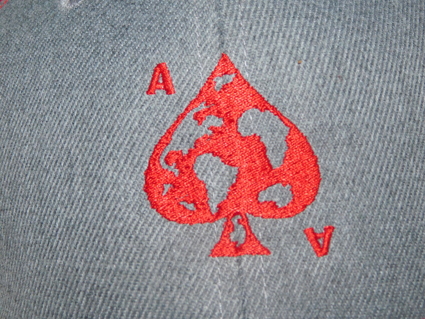 Ace World Snapback Red and gray