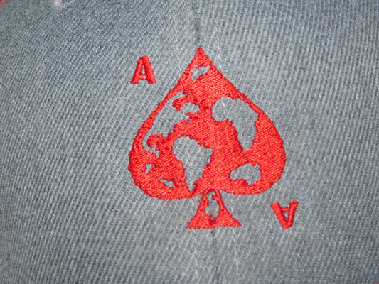 Ace World Snapback Red and gray
