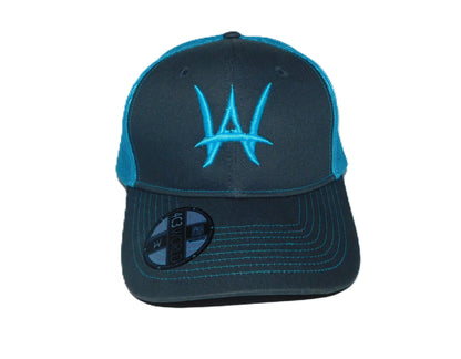 AW Gray/Blue Trucker cap