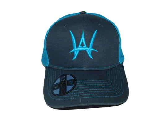 AW Gray/Blue Trucker cap