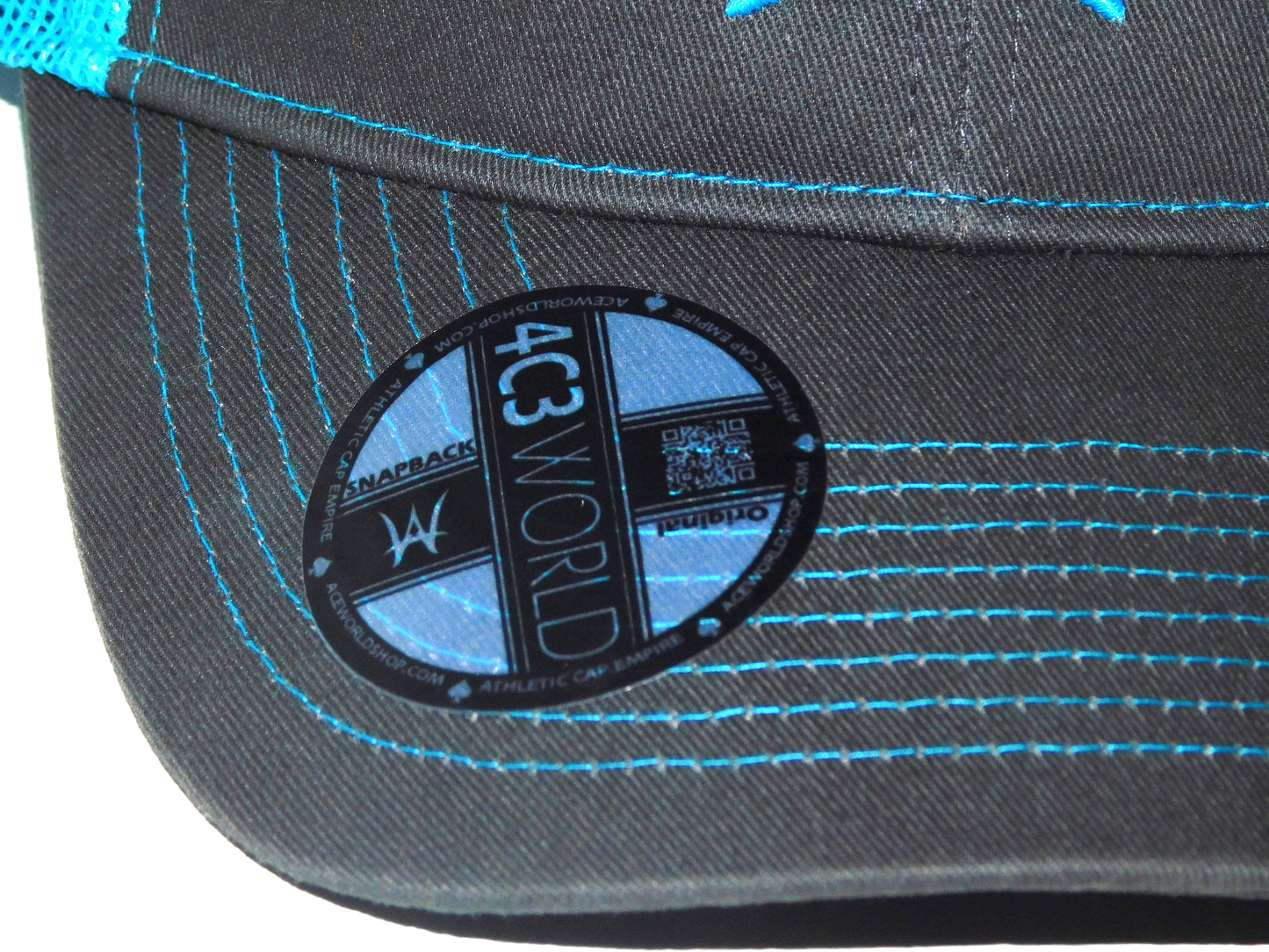 AW Gray/Blue Trucker cap