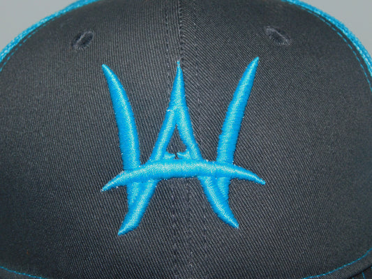 AW Gray/Blue Trucker cap