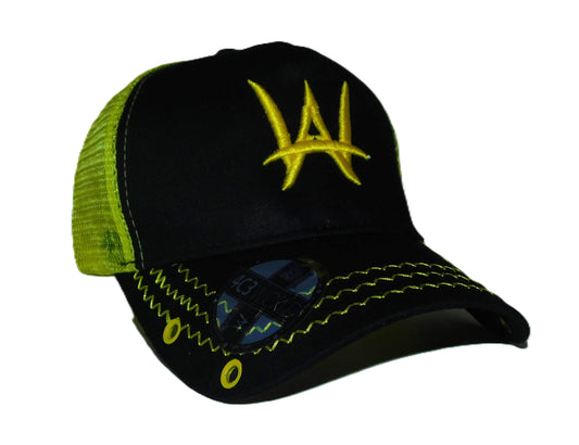 AW Trucker cap Black and yellow