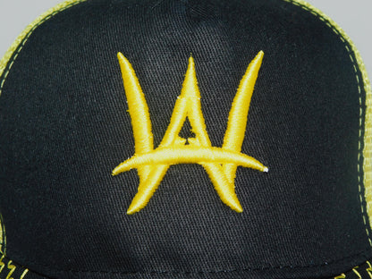 AW Trucker cap Black and yellow