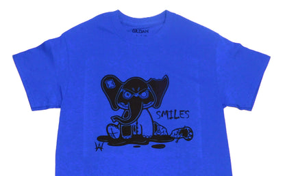Smiles Elephant Blue Tee