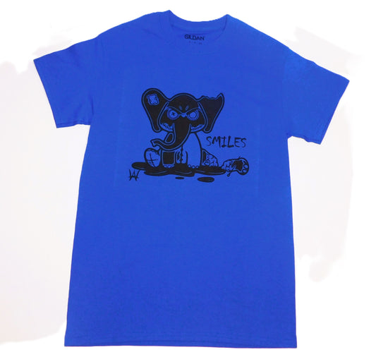 Smiles Elephant Blue Tee