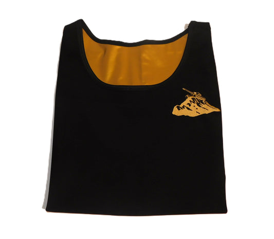 Men Tank Top Black and Gold